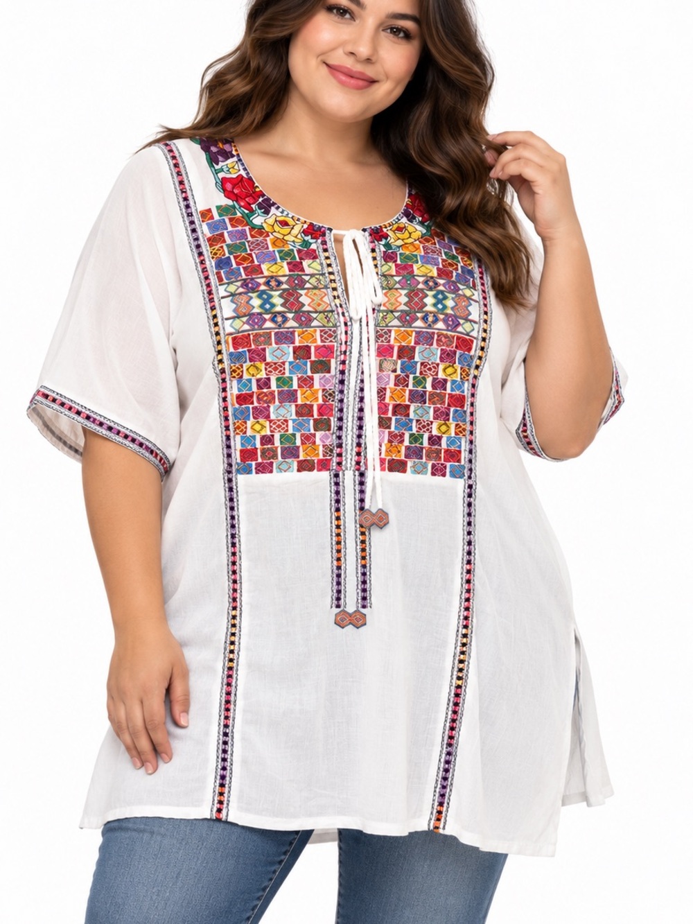 Johnny Was Embroidered Tunic
